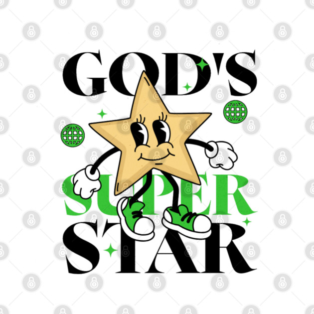 God's Super Star - Inspirational Star Graphic by Rox