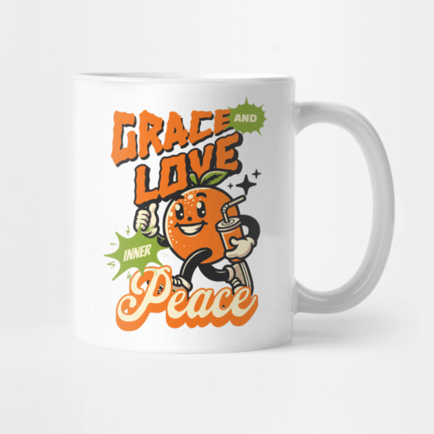Grace and Love Inner Peace - Orange Emoticon by Rox