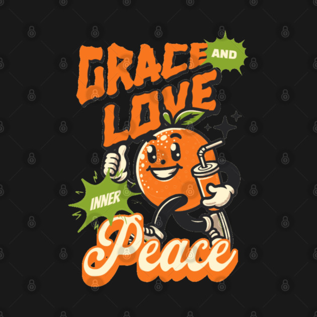Grace and Love Inner Peace - Orange Emoticon by Rox