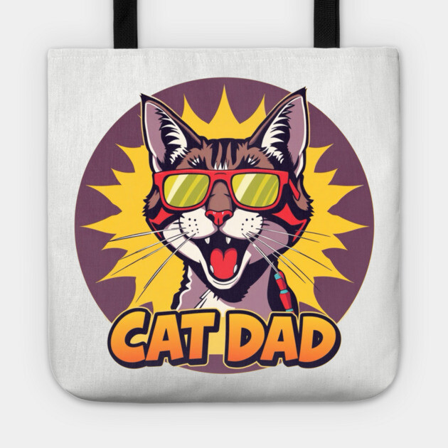 Cat Dad Tote by Pete the Cat Guy