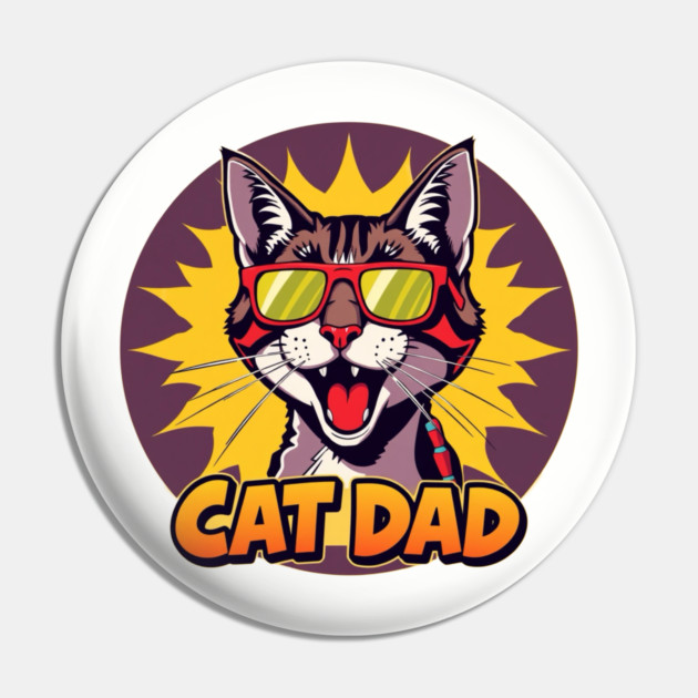 Cat Dad Pin by Pete the Cat Guy