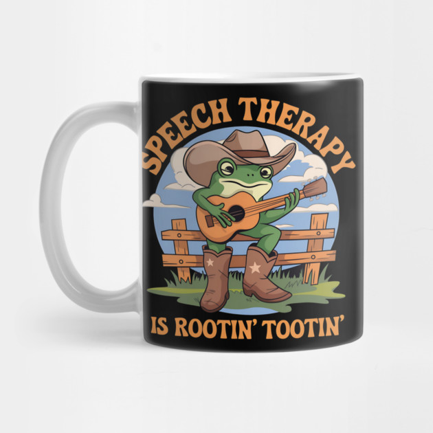 Speech Therapy Is Rootin Tootin Cute Western Frog SLP by ArtistTee ⭐⭐⭐⭐⭐