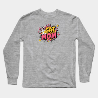 Cat Mom Long Sleeve T-Shirt