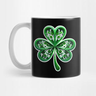Small Green Shamrock Mug