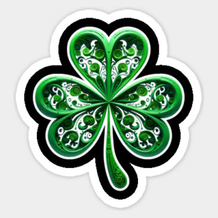Small Green Shamrock Sticker