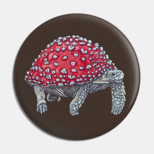 Toadstool Tortoise Pin