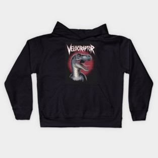 Velociraptor Dinosaur Kids Hoodie
