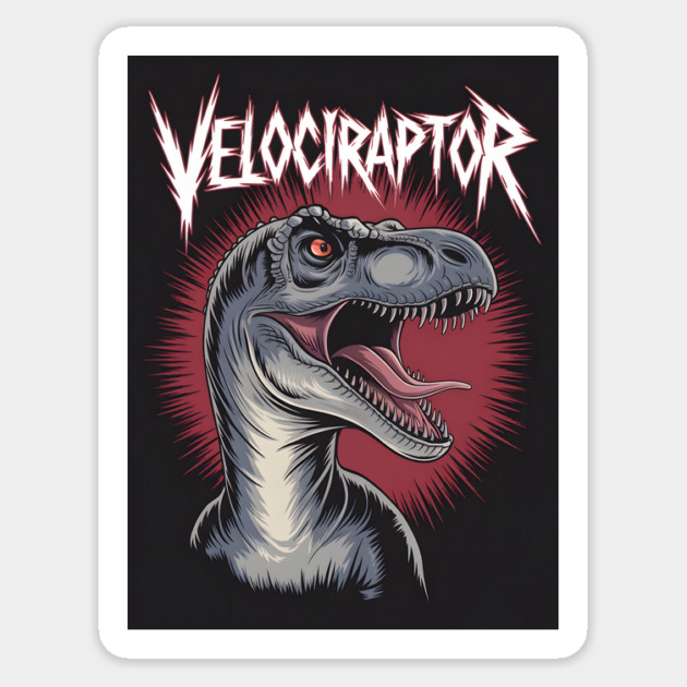 Velociraptor Dinosaur Sticker by animegirlnft