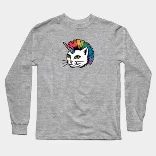 Rainbow Cat Unicorn Long Sleeve T-Shirt
