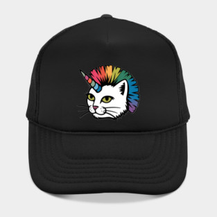 Rainbow Cat Unicorn Hat