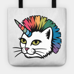 Rainbow Cat Unicorn Tote