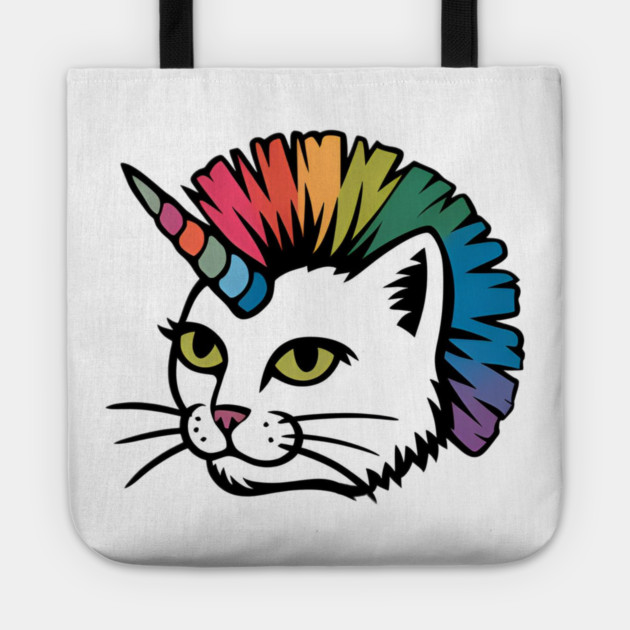 Rainbow Cat Unicorn Tote by Pete the Cat Guy