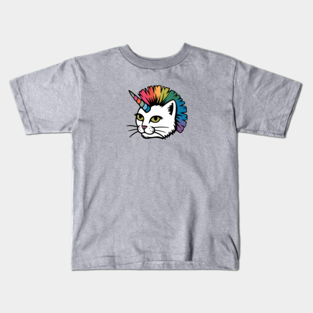 Rainbow Cat Unicorn Kids T-Shirt by Pete the Cat Guy