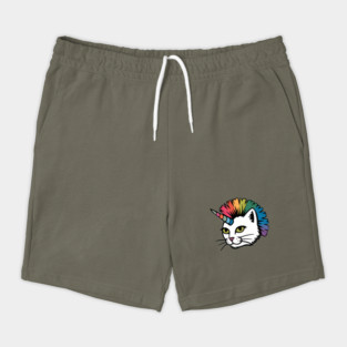 Rainbow Cat Unicorn Shorts