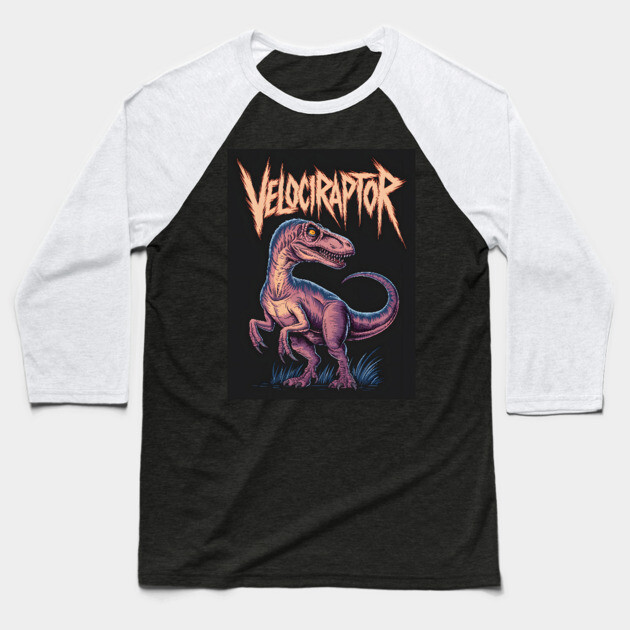 Velociraptor Baseball T-Shirt by animegirlnft