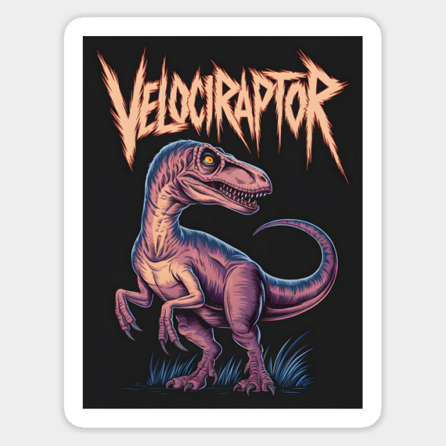 Velociraptor Sticker by animegirlnft