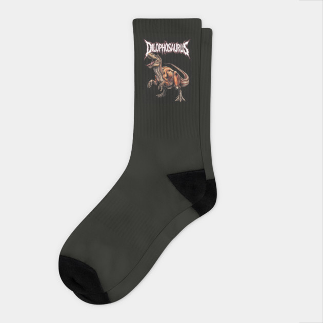 Dilophosaurus Dinosaur Socks by animegirlnft