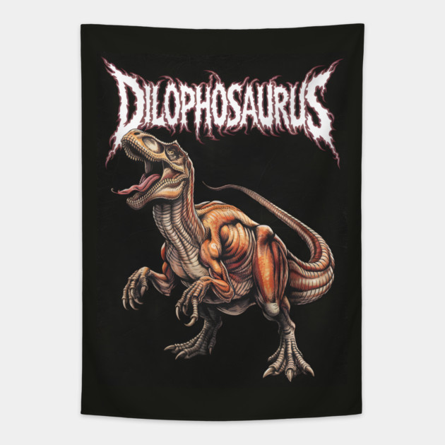 Dilophosaurus Dinosaur Tapestry by animegirlnft