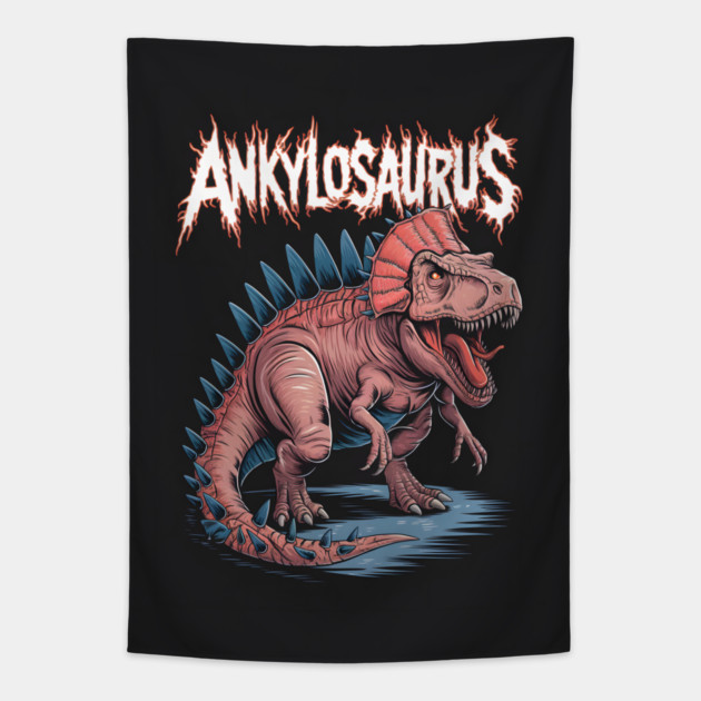 Ankylosaurus Dinosaur Tapestry by animegirlnft