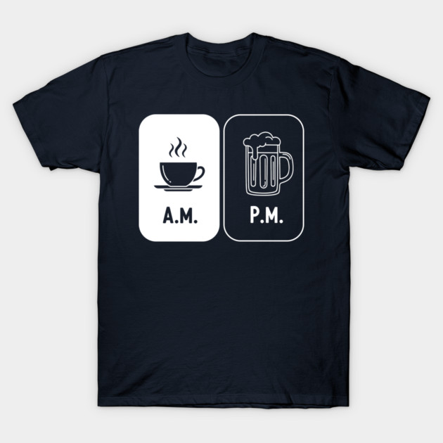 Morning Coffee, Evening Beer T-Shirt by enrynz