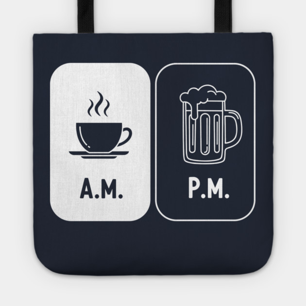 Morning Coffee, Evening Beer Tote by enrynz