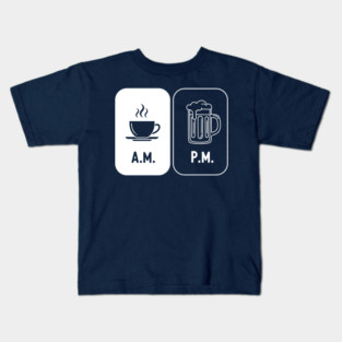 Morning Coffee, Evening Beer Kids T-Shirt