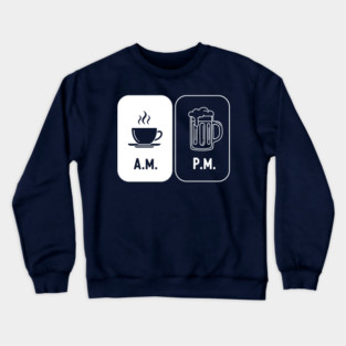 Morning Coffee, Evening Beer Crewneck Sweatshirt