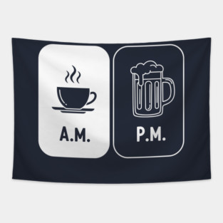 Morning Coffee, Evening Beer Tapestry