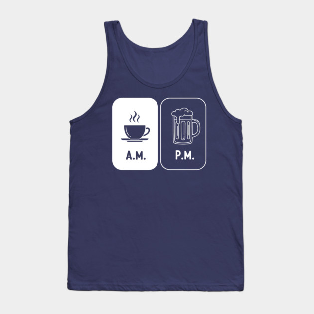 Morning Coffee, Evening Beer Tank Top by enrynz