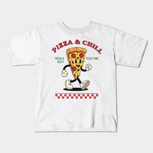 Pizza and Chill Kids T-Shirt by enrynz
