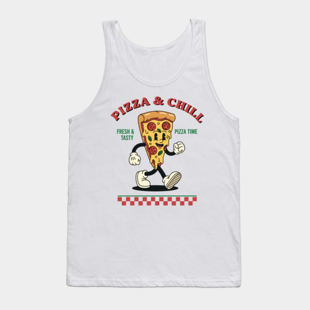 Pizza and Chill Tank Top by enrynz