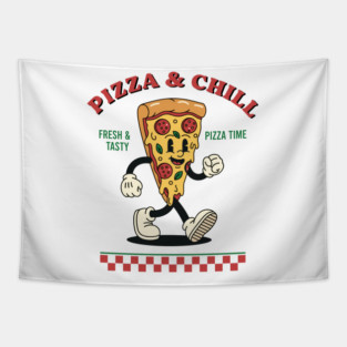 Pizza and Chill Tapestry