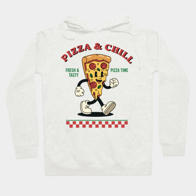 Pizza and Chill Hoodie by enrynz