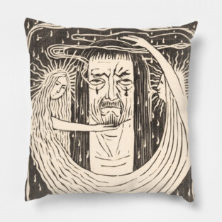Wisdom descending like rain Pillow