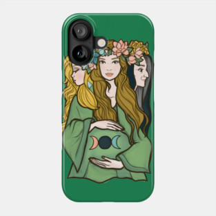 Triple Goddess Phone Case