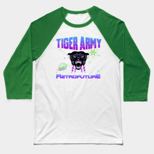 Tiger Army- Retrofuture (Tribute Art) Baseball T-Shirt
