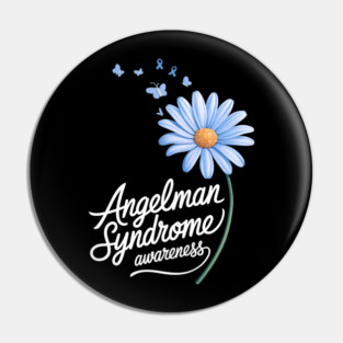 Angelman’s Syndrome Awareness Family Survivor Pretty Ribbon Pin