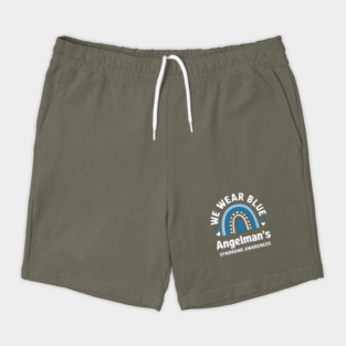 Angelman Syndrome Awareness Blue Ribbon Genetic Disorder Shorts