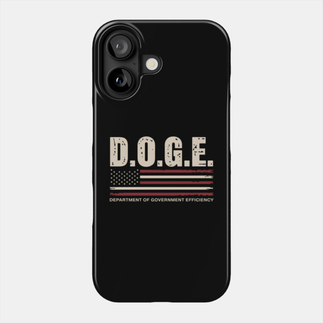 Doge Department Of Government Efficiency Us Flag Phone Case by ArtistTee ⭐⭐⭐⭐⭐
