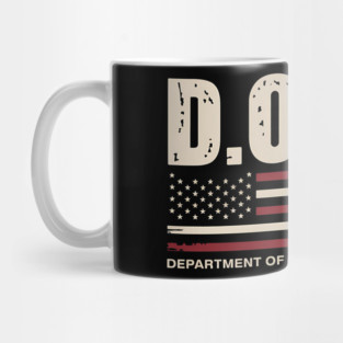Doge Department Of Government Efficiency Us Flag Mug
