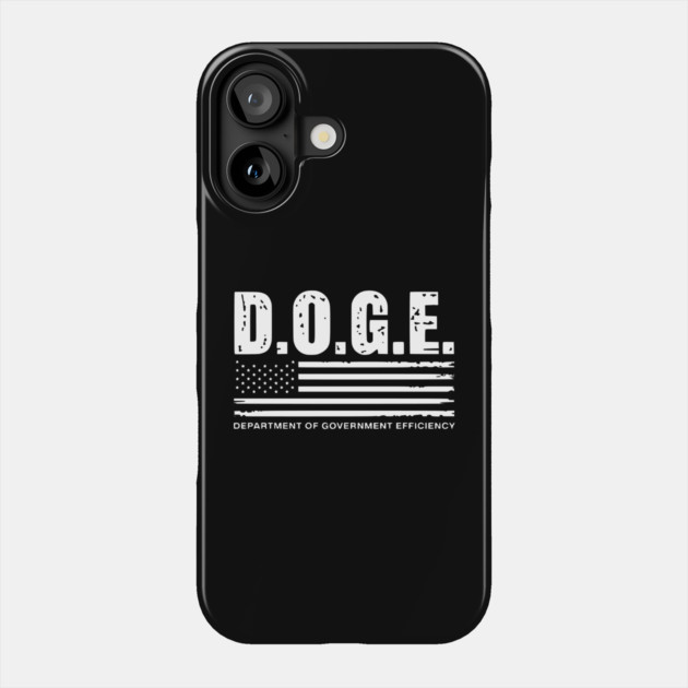 Doge-Department-Of-Government-Efficiency-Us-Flag Phone Case by ArtistTee ⭐⭐⭐⭐⭐