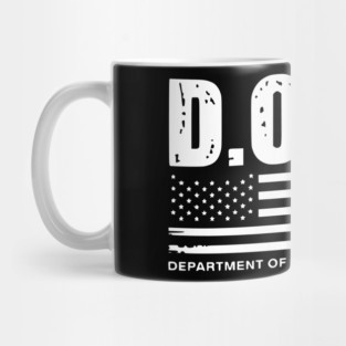 Doge-Department-Of-Government-Efficiency-Us-Flag Mug