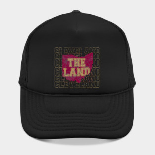 Vintage The Land Cleveland Ohio Map Retro Sports Spirit Hat