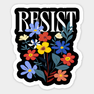 Resist Floral Protest Trump Anti Trump Magnet