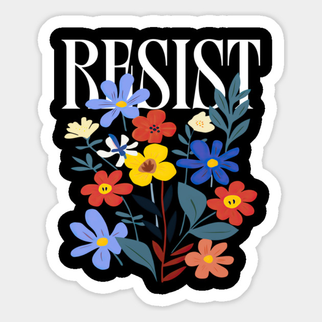 Resist Floral Protest Trump Anti Trump Magnet by ArtistTee ⭐⭐⭐⭐⭐