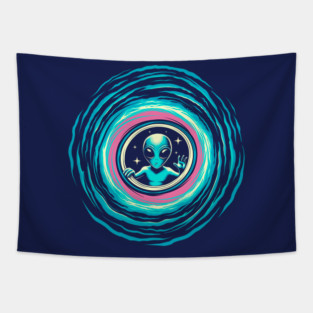 Portal Alien Tapestry