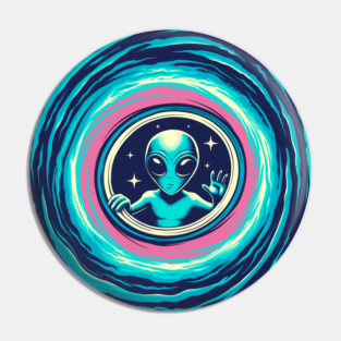 Portal Alien Pin