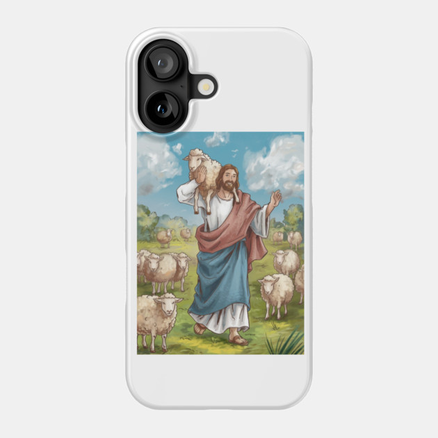 Jesus The Shepherd: The Lost Sheep Found Phone Case by Rox