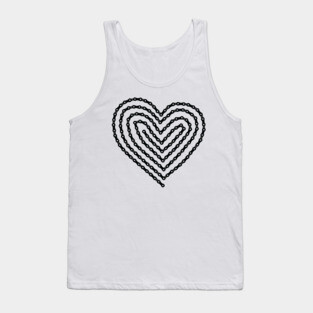 Bike Chain Heart Tank Top