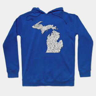 Michigan Map Hoodie